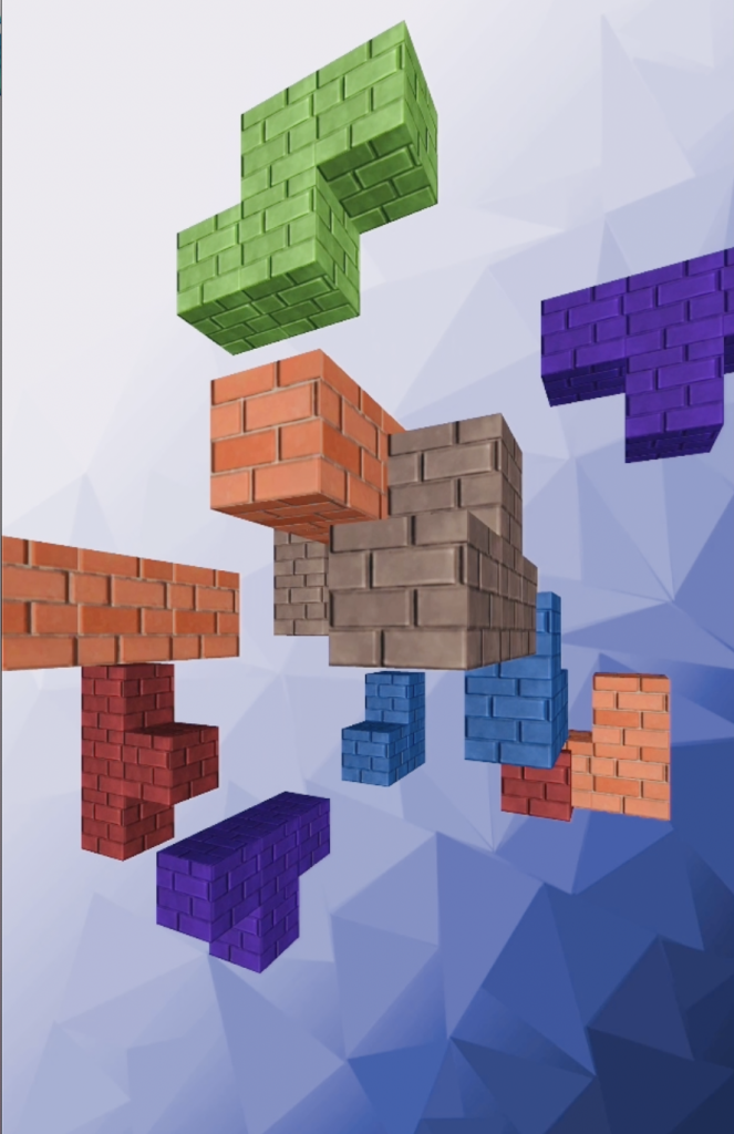 Construir bloques con Blocks 3D Puzzle App